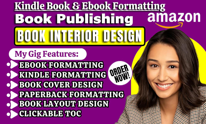 Gig Preview - Do kindle ebook formatting book publishing book formatting book interior design