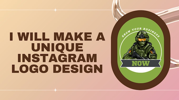 Gig Preview - Design a unique and professional instagram logo for you