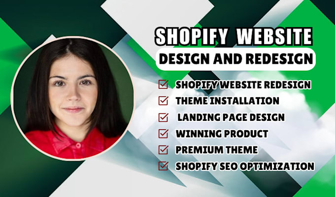 Gig Preview - Build shopify website, shopify dropshipping store shopify redesign shopify store