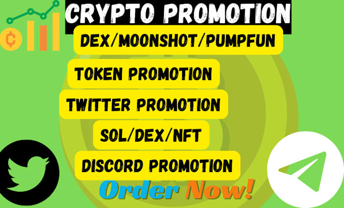 Bestseller - do crypto token marketing, dex, moonshot, pump fun, telegram promotion