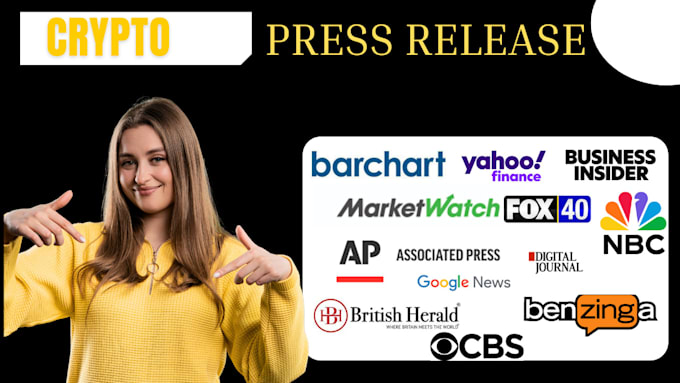 Gig Preview - Crypto press release, press release, pr distribution yahoo finance submit pr