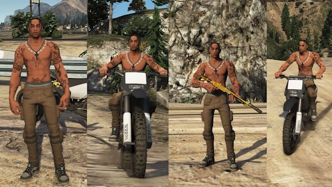 Gig Preview - Make custom fivem peds, clothes, weapon, fivem uep