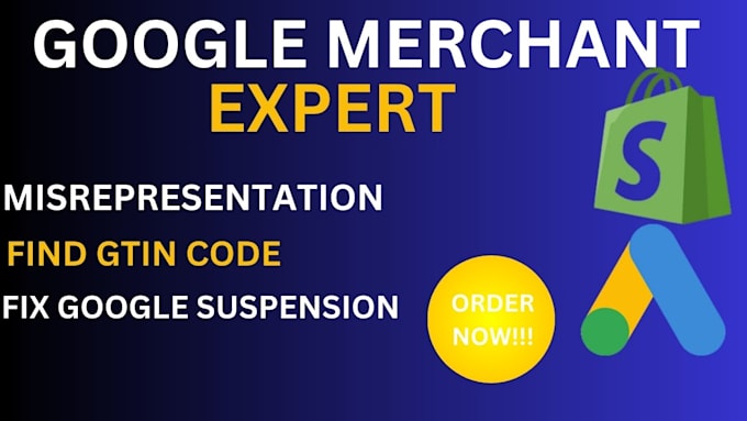 Bestseller - fix google merchant suspension, shopping ads, misrepresentation, gtin