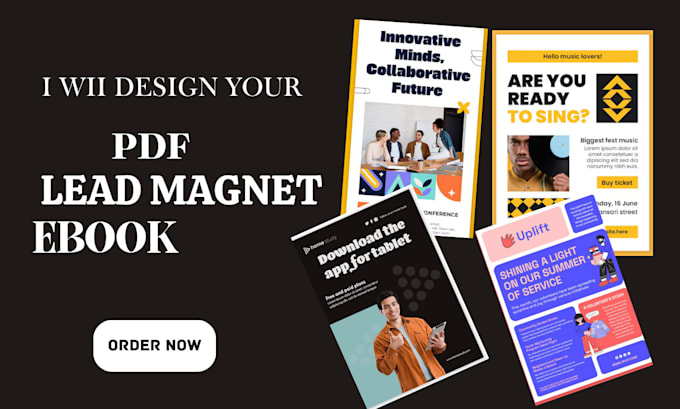 Gig Preview - Design lead magnet, ebook, workbook and pdf lead magnet