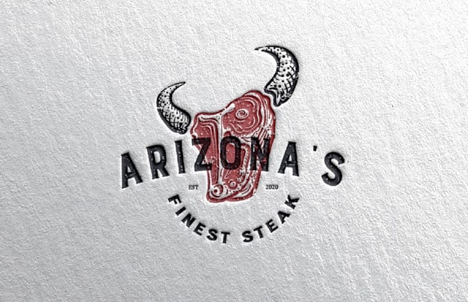 Gig Preview - Create a unique vintage custom beef restaurant logo design