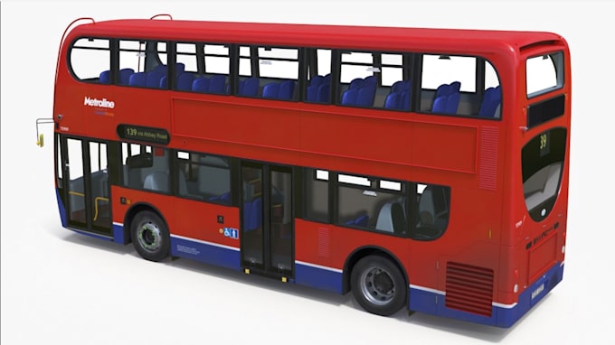 Bestseller - create 3d modern bus vehicles, city bus transport ,urban transport,car for print