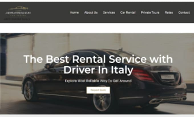 Gig Preview - Design limousine chauffeur taxi booking car rental car dealership website