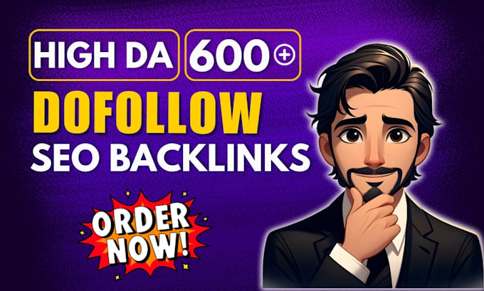 Gig Preview - Premium high da authority dofollow seo backlinks for google top ranking