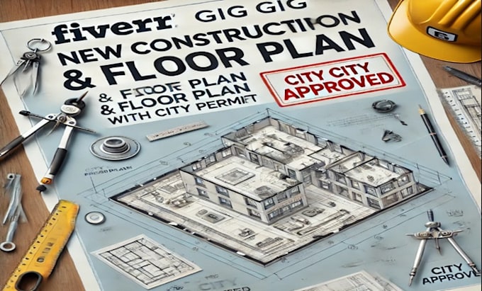 Gig Preview - Create new construction site plan floor plan architect drawing with city permit