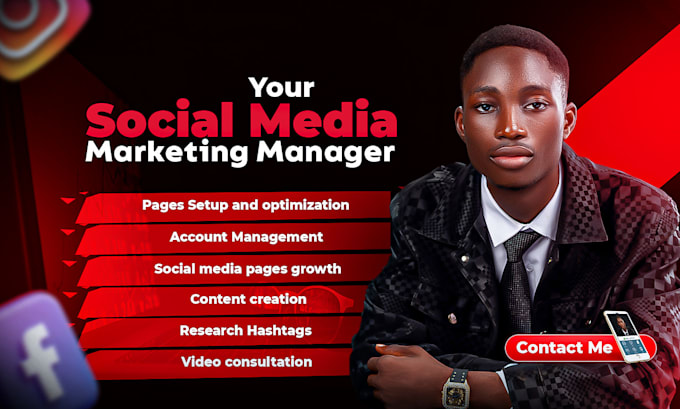 Gig Preview - Be your social media marketing manager, content creator and personal assistant