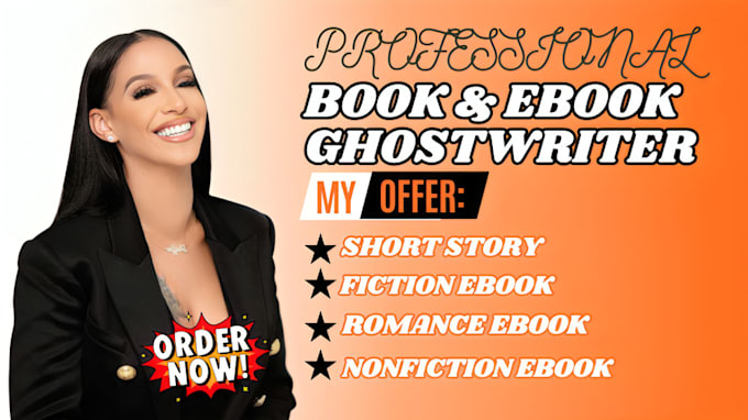 Gig Preview - Be ebook writer, fiction and nonfiction ghostwriter, romance ebook, amazon kdp