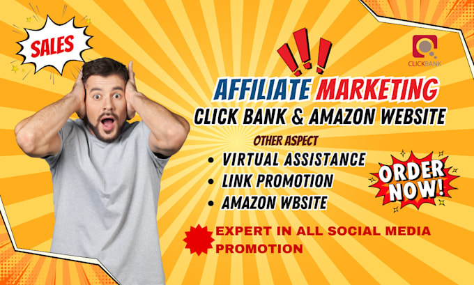 Gig Preview - Set up a passive income affiliate website with click bank and amazon products