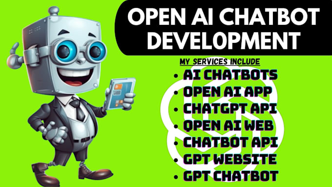 Gig Preview - Ai chatbot chatgpt api openai app chatbot api gpt website gpt chatbot, chatgpt