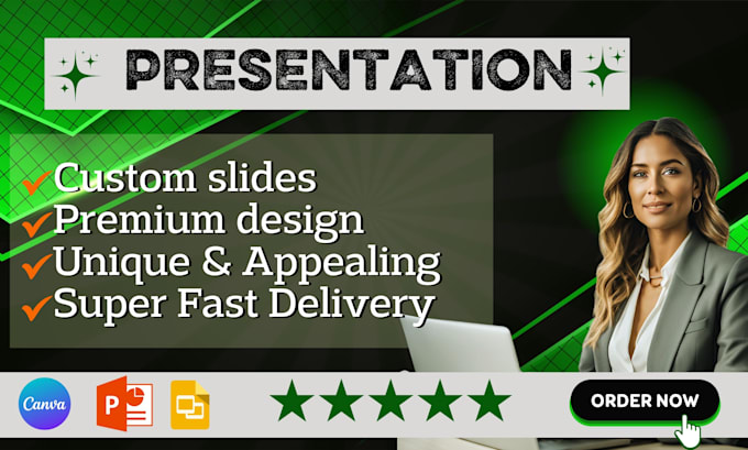 Gig Preview - Design eye catching and modern pitch desk power point  presentations