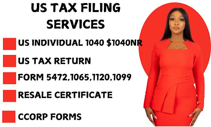 Gig Preview - Us tax filing, us tax returns business tax 1120 5472 1040 1065