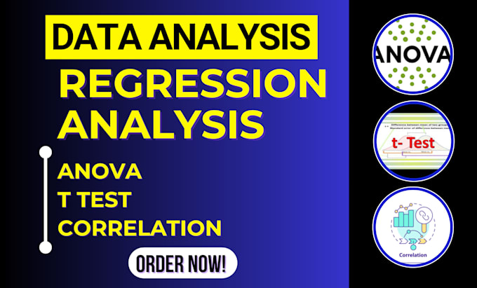 Bestseller - do regression analysis, correlation, anova, t test