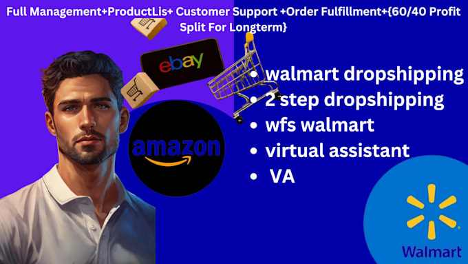 Gig Preview - Be your VA for walmart wfs and 2step dropshipping walmart to amazon dropshipping