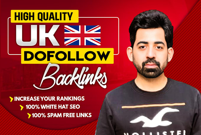 Gig Preview - Build high authority UK dofollow seo backlinks service, link building