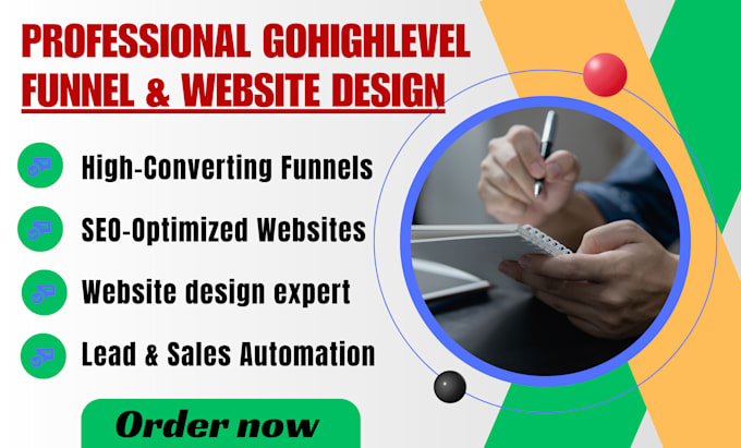 Gig Preview - Design high converting gohighlevel funnels and websites to skyrocket your sales