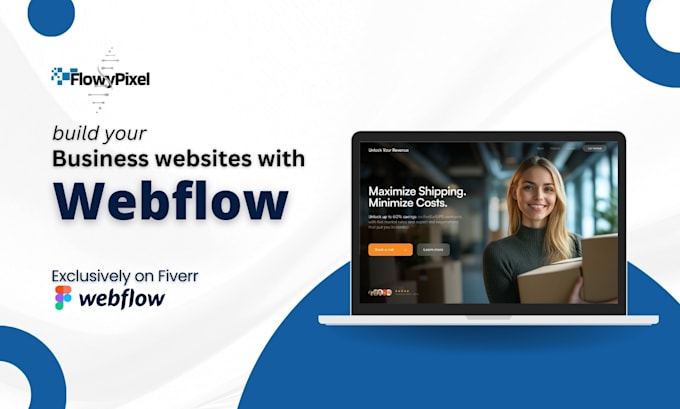 Gig Preview - Build your professional business website with webflow