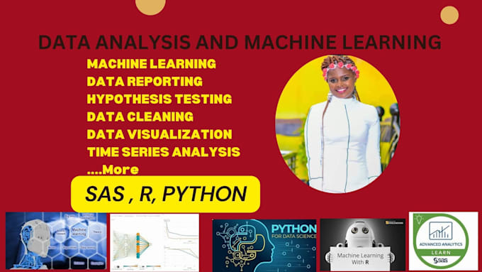 Gig Preview - Data analysis and machine learning using r, python, SAS