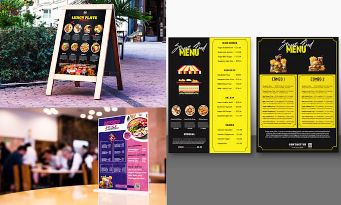 Bestseller - do restaurant menu or food flyer, digital menu and brochure