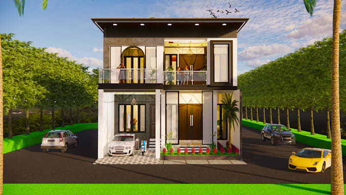 Gig Preview - Modern house design with beautiful balcony