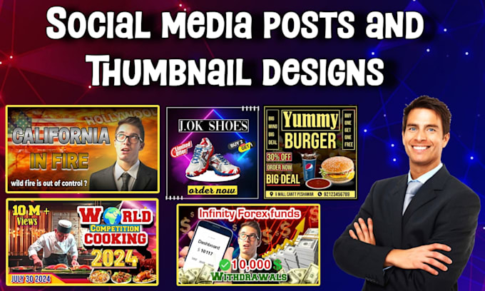 Gig Preview - Make unique thumbnails for your youtube channel professionaly