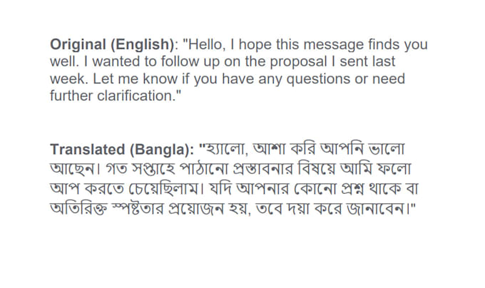 Gig Preview - Translate your documents from english to bangla professionally