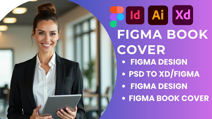 Gig Preview - Do figma book cover, kdp journal cover notebook cover figma design ui ux mockup