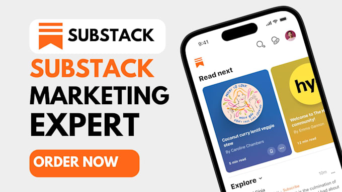 Gig Preview - Do substack account setup substack editable newsletter template substack post