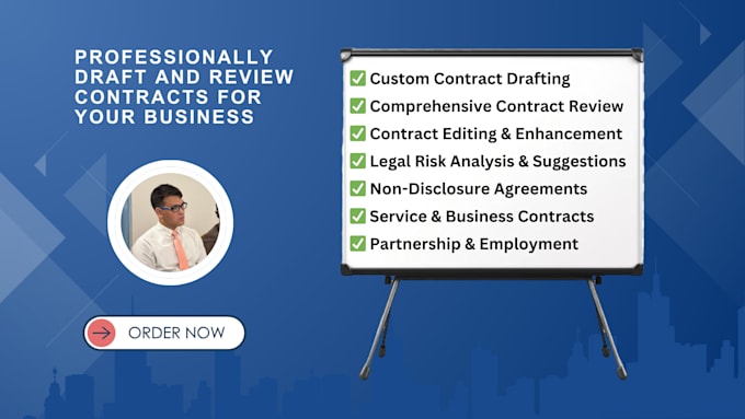 Gig Preview - Professionally draft and review contracts for your business