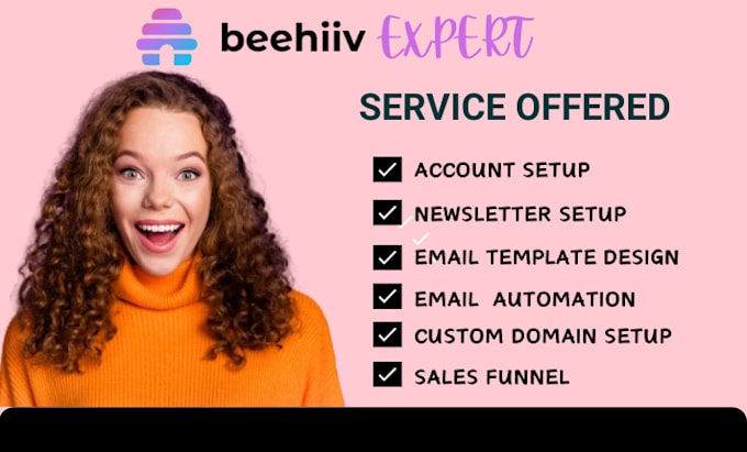 Gig Preview - Beehiiv setup custom landing page