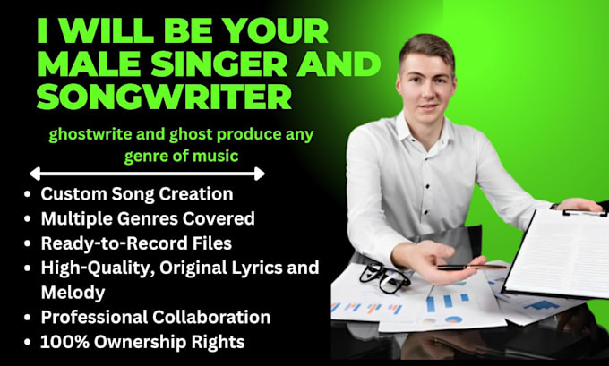 Gig Preview - Compose any genre of music, edm, ghost produce as a ghost producer, songwriter