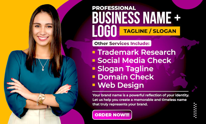 Bestseller - craft 10 business name, create brand logo, develop slogan and engaging website