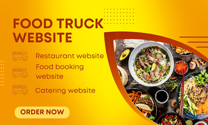 Bestseller - do food truck website restaurant website food truck website