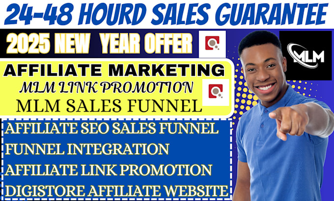 Gig Preview - Do MLM link promotion, MLM sales funnel, MLM affiliate marketing and MLM leads