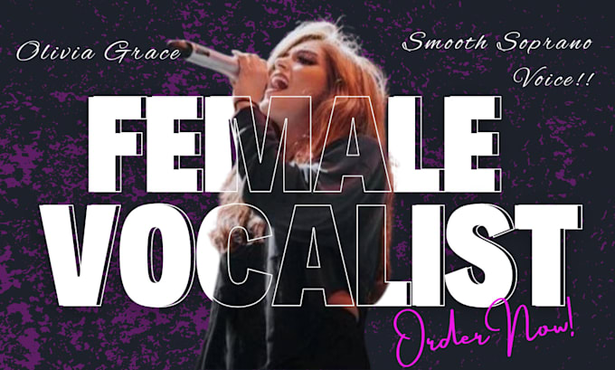 Gig Preview - Be your sweet and soothing vocalist female singer adlibs and songwriter