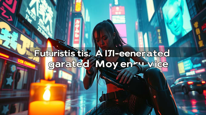 Bestseller - create futuristic ai generated cyberpunk music video