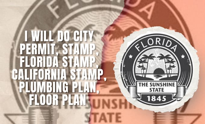 Bestseller - do city permit, stamp, florida stamp, california stamp, plumbing plan,floor plan