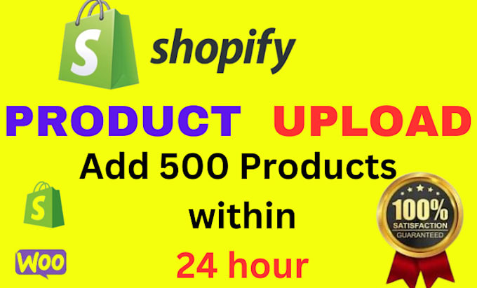 Gig Preview - Upload your products to your shopify store