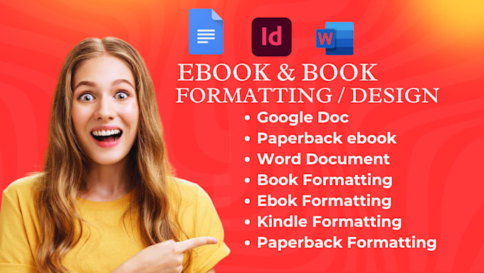 Gig Preview - Format google doc, manuscript formatting paperback ebook kindle book formatting