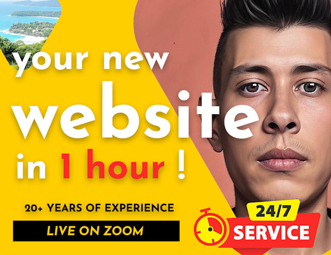 Gig Preview - Build your website in 1 hour live on zoom