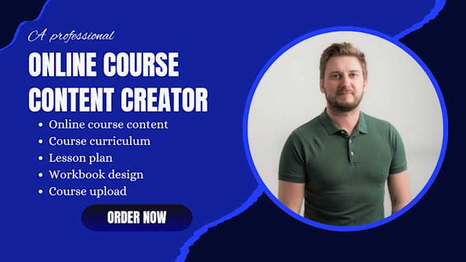 Gig Preview - Create a flawless online course content , course curriculum and workbook design