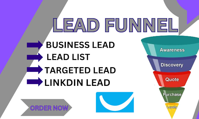 Gig Preview - Do lead generation,business lead,list lead sales funnel using getresponse