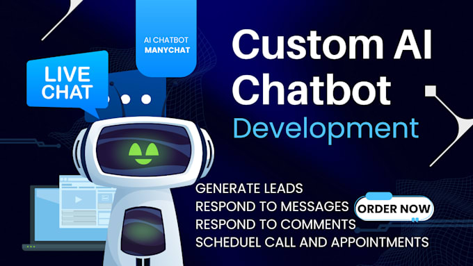 Gig Preview - Build and setup expert ai chatbot for social media platforms with manychat