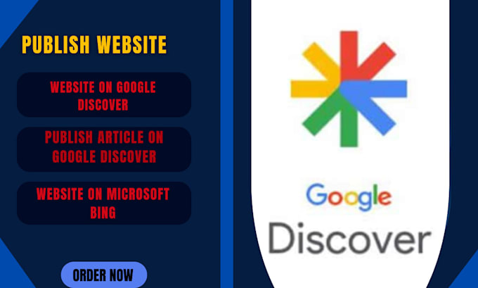 Gig Preview - Publish website on google discover microsoft bing