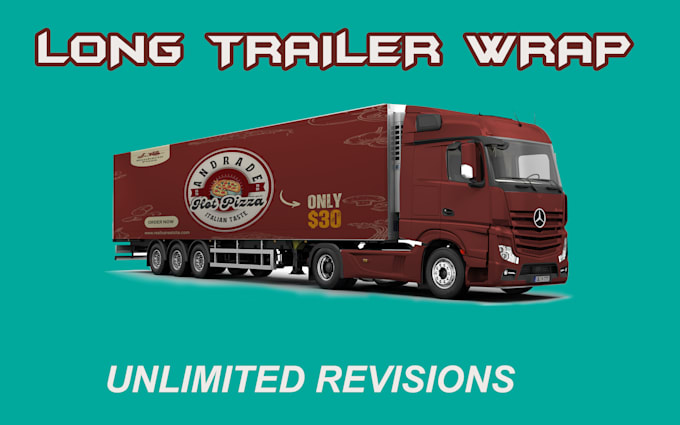 Gig Preview - Creative custom trailer wrap, van wrap, truck wrap, car, food truck, trailer