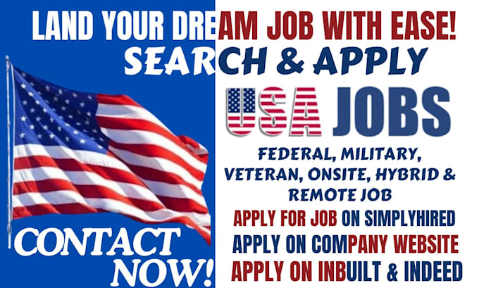 Gig Preview - Search and apply for federal military veteran reverse recruit for remote jobs