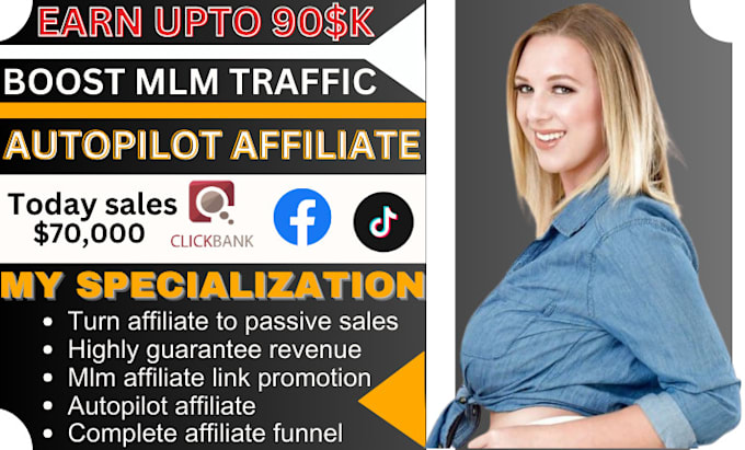 Bestseller - make autopilot affiliate marketing, mlm refferal link promotion boost traffic